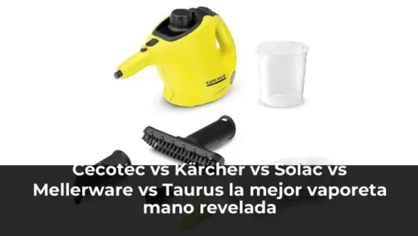 Vaporeta mano comparativa Cecotec Kärcher Solac Mellerware Taurus
