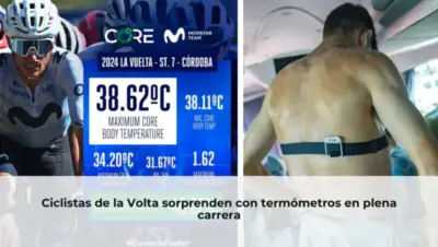 Ciclistas miden temperatura en carrera Volta