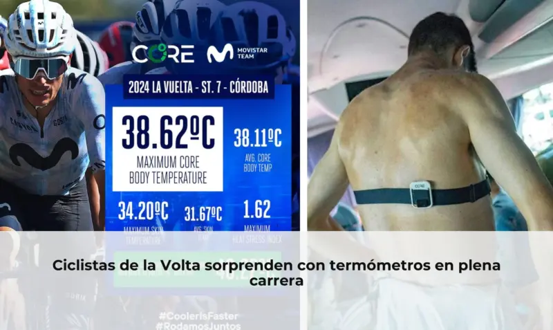 Ciclistas miden temperatura en carrera Volta