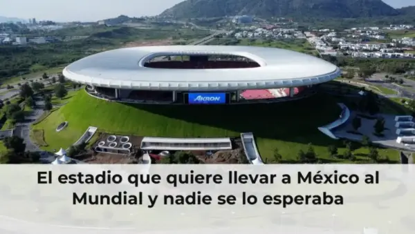 Estadio de fútbol en México con arquitectura moderna