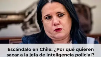 Protestas en Chile contra jefa de inteligencia policial