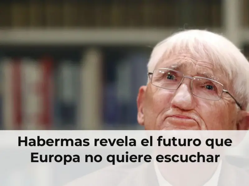 Habermas habla sobre futuro de Europa