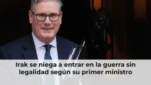 Irak se niega a entrar en guerra sin legalidad