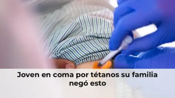 Hombre joven en coma por tétanos en hospital