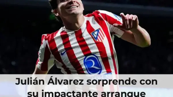 Julián Álvarez en acción durante un partido