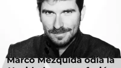 Marco Mezquida con expresión de disgusto en Navidad