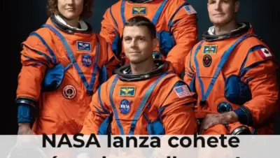 Cohete NASA lanza misión lunar con 4 astronautas