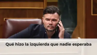 Izquierda política haciendo una declaración inesperada