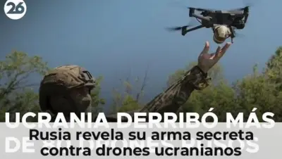 Rusia muestra arma antidrones contra Ucrania
