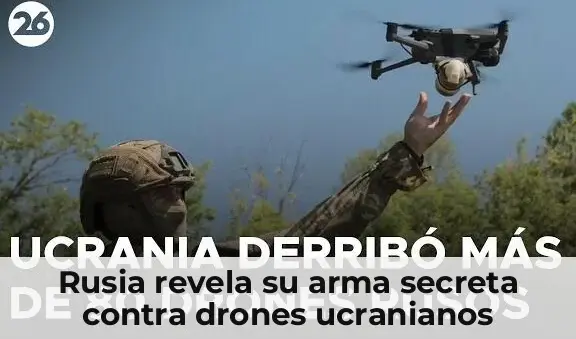 Rusia muestra arma antidrones contra Ucrania