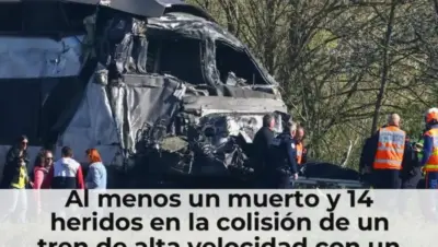 Al menos un muerto y 14 heridos en la colisión de un tren de alta velocidad con un camión militar en Francia