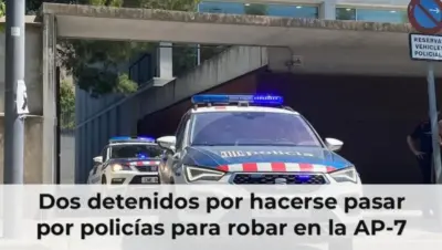Dos detenidos por hacerse pasar por policías para robar en la AP-7