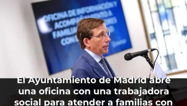 El Ayuntamiento de Madrid abre una oficina con una trabajadora social para atender a familias con hijos con discapacidad
