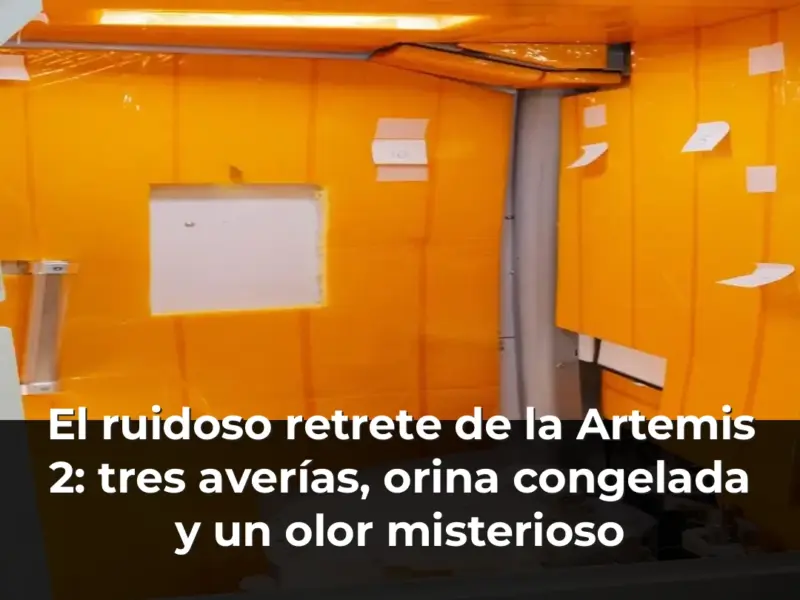 El ruidoso retrete de la Artemis 2: tres averías, orina congelada y un olor misterioso