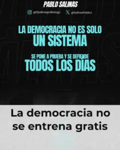 La democracia no se entrena gratis