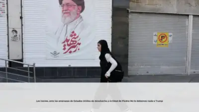 Los iraníes, ante las amenazas de Estados Unidos de devolverles a la Edad de Piedra: No le debemos nada a Trump