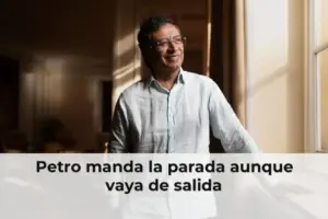 Petro manda la parada aunque vaya de salida